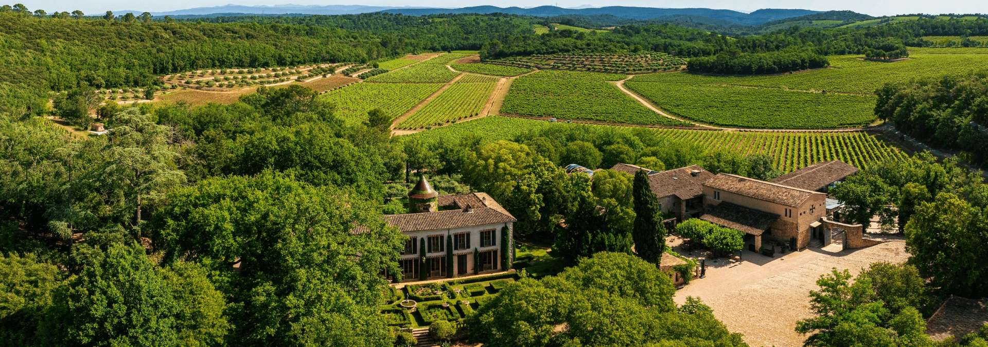 La Commanderie de Peyrassol vineyards in Provence
