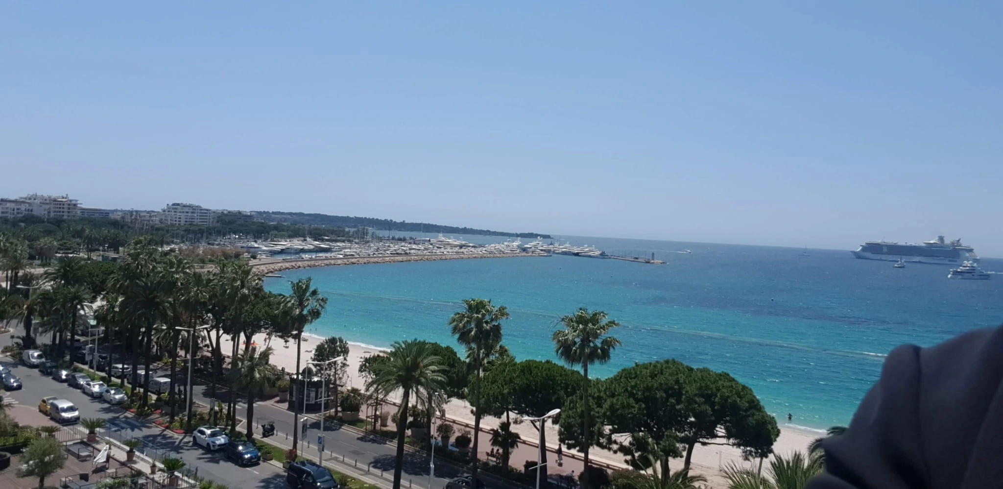 Cannes La Croisette in summer