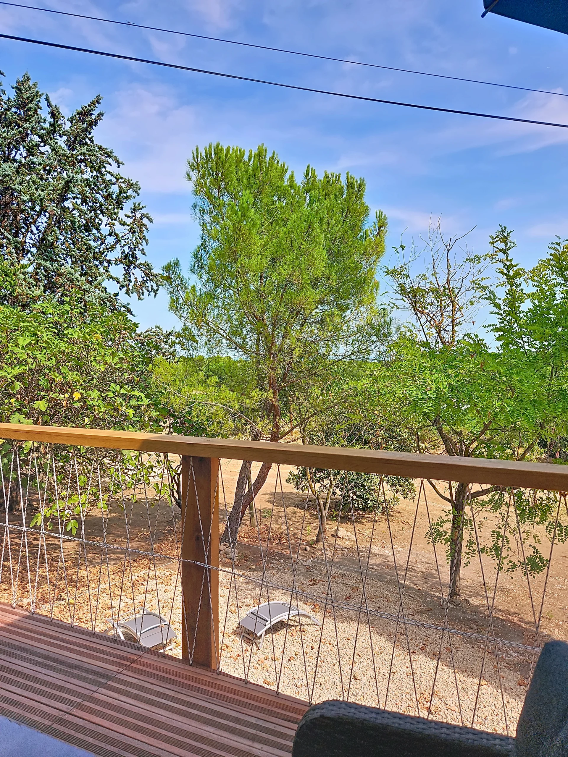 Vue nature depuis la terrasse – Villa Nature séjour en Provence
